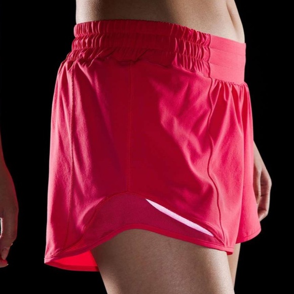 Lululemon Hotty Hot Low-Rise Lined Short 4" (Lip Gloss) - Picture 6 of 10